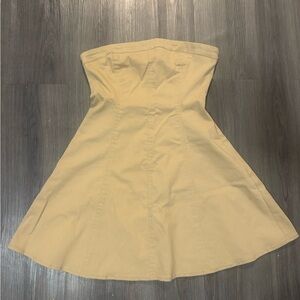 BABY PINK Strapless Tan Dress